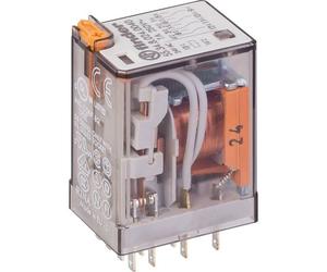 Relais auxiliaire embrochable 4 RT 8A - Type AC - 24 V - Série 55 - Finder