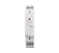 Relais auxiliaire GR8-116 12 V AC/DC 16 A 1 commutateur rail DIN avec indicateur LED 18 mm de large pour systèmes de commande industriels