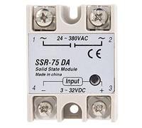 Relais CA 6 x 5 x 3 Relais à état solide CA SSR-75DA 75A 3-32VDC à 24-380VAC SSR