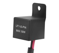 Relais Clignotant à LED 2 Broches 150W 12V Clignotement Moto Relais Ampoules LED Lumineux avec Câble 60-120 Fois/Minute