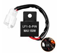 Relais Clignotant LED Moto,Centrale Clignotante LED,12V 2 Broches LF1-S-PIN Max 150W pour Moto Indicateurs, Voiture, Compatible avec Tous les Clignotants LED et Halogènes
