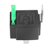 Relais Contacts Normalement Ouverts 12V 30A 4 Broches pour Automobile Moto avec Support à Fusible (Noir)