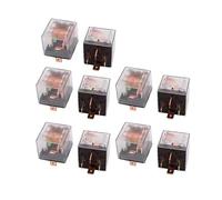 Relais d'alarme automobile 24 V CC 100 A 4 broches SPST, coque transparente, lumière verte, 10 pièces Controls Relays