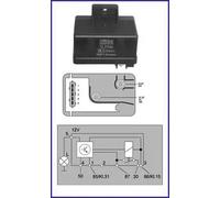 Relais de bougies de préchauffage 132084 HITACHI pour FIAT ALFA ROMEO CITROËN