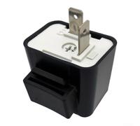 Relais de clignotant compact noir 3,4 x 2. pour 3 x 4,6 cm compact | Fréquence réglable 50-200/min, s'adapte à tous les styles de conduite, empêche l'hyperclignotement des LED