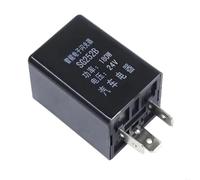 Relais de clignotant électronique 124B à 3 broches, sans polarité, 12 V/24 V, universel, normalement ouvert