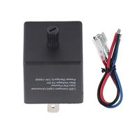 Relais de clignotant LED, 12V 24V 3 broches réglable relais de clignotant LED 5,3x3x2,6cm/2,1x1,2x1cm accessoire de remplacement de pièces automobiles pour moto tout-terrain