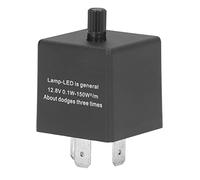 Relais de clignotant LED réglable ABS, relais de flash électronique portable et étanche pour voiture, 3 broches pour contrôler les clignotants dans les véhicules