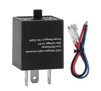 Relais de Clignotant, Universel 12V 24V 3 Broches LED Relais de Clignotant Réglable Relais de Clignotant électronique Clignotant Clignotant pour Moto Automobile