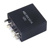 Relais de Commande de Moteur Plastique Noir et Métal 377 Relais de Commande de Moteur d'essuie-glace Intermittent pour B5 Mk4 4B0 955 531A (Comme montré)