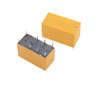 Relais de communication électromagnétique DC 3 V, 5 V, 9 V, 12 V, 8 pieds, 2 A, 2 ouverts, 2 fermés(5PCS,HK19F-DC9V-SHG)