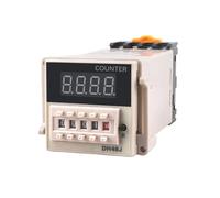 Relais de compteur DH48J-11A DC12V 24V AC110V 220V, relais électronique à affichage numérique préréglé, 11 broches, capteur NPN, compte acyclique avec Bas(DC12V)