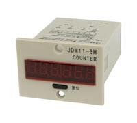 Relais de compteur électronique numérique d'entrée de signal de contact à 4 broches 12VDC JDM11-6H compteur de production JDM11 AC 220V 110V 380V 36V DC 24V 12V