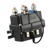 Relais de contacteur UTV 24 V 250 A avec sans fil pour 4 082,3 kg pour treuil SUV boîtier solénoïde robuste télécommande tout-terrain récupération en acier noir ATV