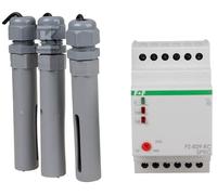 Relais de niveau eau de pluie double statut avec contrôle de sensibilité pour eau de pluie 2x16A, IP20, montage : sur un rail de 35 mm, PZ-829RC-WD/FIF