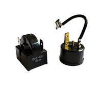Relais De Démarrage 3 Broches QP2-4R7 For Réfrigérateur, PTC Ohm 6 Broches, Compatible Avec Whirlpool, Vissani, Danby, Etc.(2pcs A)
