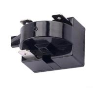 Relais de démarrage pour réfrigérateur avec protecteur de surcharge de compresseur 4,7 ohm PTC Pièce de rechange pour refroidisseur de boissons et congélateurs Noir (3 (22))