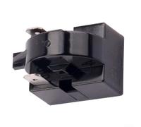 Relais de démarrage pour réfrigérateur avec protecteur de surcharge de compresseur 4,7 ohm PTC Pièce de rechange pour refroidisseur de boissons et congélateurs Noir (2 (15))