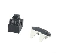 Relais de démarrage PTC 15 Ohm avec protection contre les surcharges 1/6HP assortie pour mini réfrigérateur compresseur moteur arrêt sécurité (2 broches 15 Ohm + 1/6H)