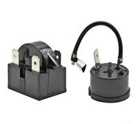 Relais de démarrage PTC pour compresseur de réfrigérateur, protecteur de surcharge QP2-15, convient pour mini réfrigérateurs, refroidisseurs de vin, refroidisseurs de boissons pièce de rechange (I)