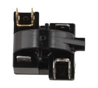 Relais de démarrage PTC QP2-15H à 6 broches pour réfrigérateur avec protection intégrée contre les surcharges compatible avec plusieurs modèles de réfrigérateurs, noir