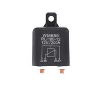 Relais de démarreur de voiture à ouverture normale, 4 broches, DC 12V 24V, 100a, 120a, 200a, WM686, pour batterie ON/OFF, Charge divisée(WM-120A12V)