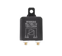 Relais De Démarreur De Voiture Ouvert Normal, DC 12V 24V 100A 120A 200A WM686, 4 Broches, Pour Batterie ON/OFF, Interrupteur De Relais De Charge Divisé(WM-120A24V)