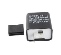 Relais de Flash LED pour Voiture et Moto, Haute Puissance, 3 Vitesses réglables, Clignotant, DC 12V, matériau ABS pour véhicules Automobiles