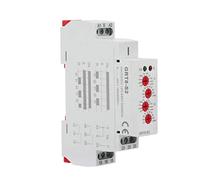 Relais de minuterie de Cycle, AC/DC 12-240V GRT8-S2 Mini Asymmetric Cycle Timer on/Off Relais de Temps de Cycle de répétition, Rail Din 35mm pour Les Occasions de contrôle de Retard de Cycle