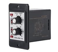 Relais de minuterie Double CMOSIC Multi-Gamme, AC 110V 220V 5A | Contrôle par bouton une plage de 1 minute à 10 heures, boîtier compact