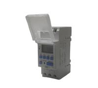 Relais de minuterie hebdomadaire numérique LCD THC15A AHC15A 12 V 24 V 110 V-220 V for rail DIN, minuterie modulaire(110-220V)