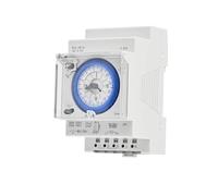 Relais de minuterie mécanique 24 heures SUL181D, 1 pièce, programmable for AC 220 V, for la domotique et le bureautique.