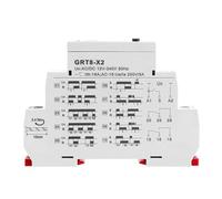 Relais de minuterie multifonction à affichage numérique GRT8-X 16A avec 20 choix de fonctions AC DC 12V 24V 220V 230V 1 pièce(GRT8-X2 ACDC12V-240V)
