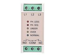Relais de moniteur de tension triphasé, protecteur de séquence de phase de qualité industrielle avec protection contre les surtensions et les sous-tensions pour moteurs pompes