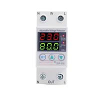 Relais de protection contre les surtensions à double affichage LED domestique, Rail DIN 40A 63A 80A 230V, relais avec Protection de limitation de courant(230V AC,40A)