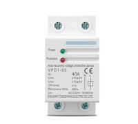 Relais de protection contre les surtensions et sous-tensions, 40 A, 60 A, 230 V, rail DIN, récupération automatique, 1 pièce(40A)