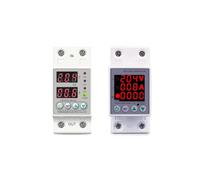 Relais de protection courant réglable à double affichage sur rail DIN, 40 A, 63 A, 80 A, 100 A, 220 V, 230, 1 pièce(L N 230V 40A,V A Kwh type)