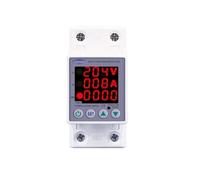 Relais de protection courant réglable contre les surtensions et sous-tensions à double affichage sur rail 40 A, 63 A, 80 A, 100 A(L N 230v 80a,V A Kwh type)