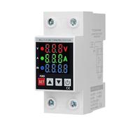 Relais de protection de courant à tension réglable à double affichage for protection contre les surtensions et les sous-tensions 40 A, 63 A, 80 A, 100 A à 220 V et 230 V(V A Kwh,100A)