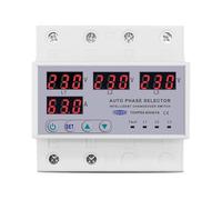 Relais de protection de courant réglable 100 A 63 A triphasé 3P + N DIN Rail sélecteur de phase surtension et sous-tension