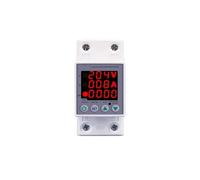 Relais de protection de courant réglable à double affichage contre les surtensions et les sous-tensions 40A 63A 80A 100A 220V 230V rail(V A Kwh type,L N 110V 60A)