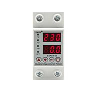 Relais de protection réglable contre les surtensions et sous-tensions, 40 A, 63 A, 230 V, for rail DIN, limite surintensités(Voltage Current,40A)