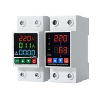 Relais de protection réglable contre les surtensions et sous-tensions, 40 A, 63 A, 80 A, 100 A, 110 V, 230, rail DIN, avec courant(V A Kwh type,L N 230V 80A)