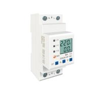 Relais de protection réglable sur rail DIN, protection contre les surtensions et les sous-tensions, limite de courant, voltmètre, kWh 63 A, 80 A, 110 V, 230 V(80A Top input)