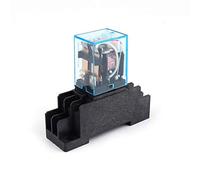 Relais de Puissance 10A AC 220 V Mini avec Socle DPDT LY2NJ HH62P HHC68A-2Z Bobine à 8 Broches