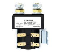 Relais de puissance 12 V 24 V 36 V 48 V 60 V 72 V, contacteur de batterie, contacteur de chariot élévateur 100 A normalement ouvert(Coil voltage 24VDC)