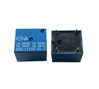 Relais de puissance 12 V CC à 5 broches, type PCB, SRD-12VDC-SL-C T73-12V, pièces/lot