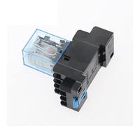 Relais de puissance à bobine MY4NJ HH54P CC 12 V 24 V 110 V 220 V CA, relais à usage général, 14 broches 4 NO 4 NC 5 A avec base PYF14A, 50 jeux(AC 12V)
