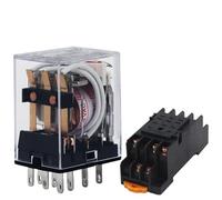 Relais de puissance général à bobine électromagnétique MY3NJ DPDT 11 broches HH53P DC12V 24V AC220V Relais miniature(DC,12V with Base)