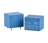 Relais de puissance Heschen pour circuit imprimé, n ° SRD-05 VDC-SL-C, tension de serpentin 5 VDC, SPDT, 10 A 250 VAC 5 bornes de relais, lot de 2 unités